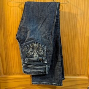 Women's Boot Cut Jeans - Dark Blue